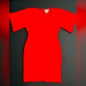 Herve Leger Contour Corset Ribbed Knit Mini Dress